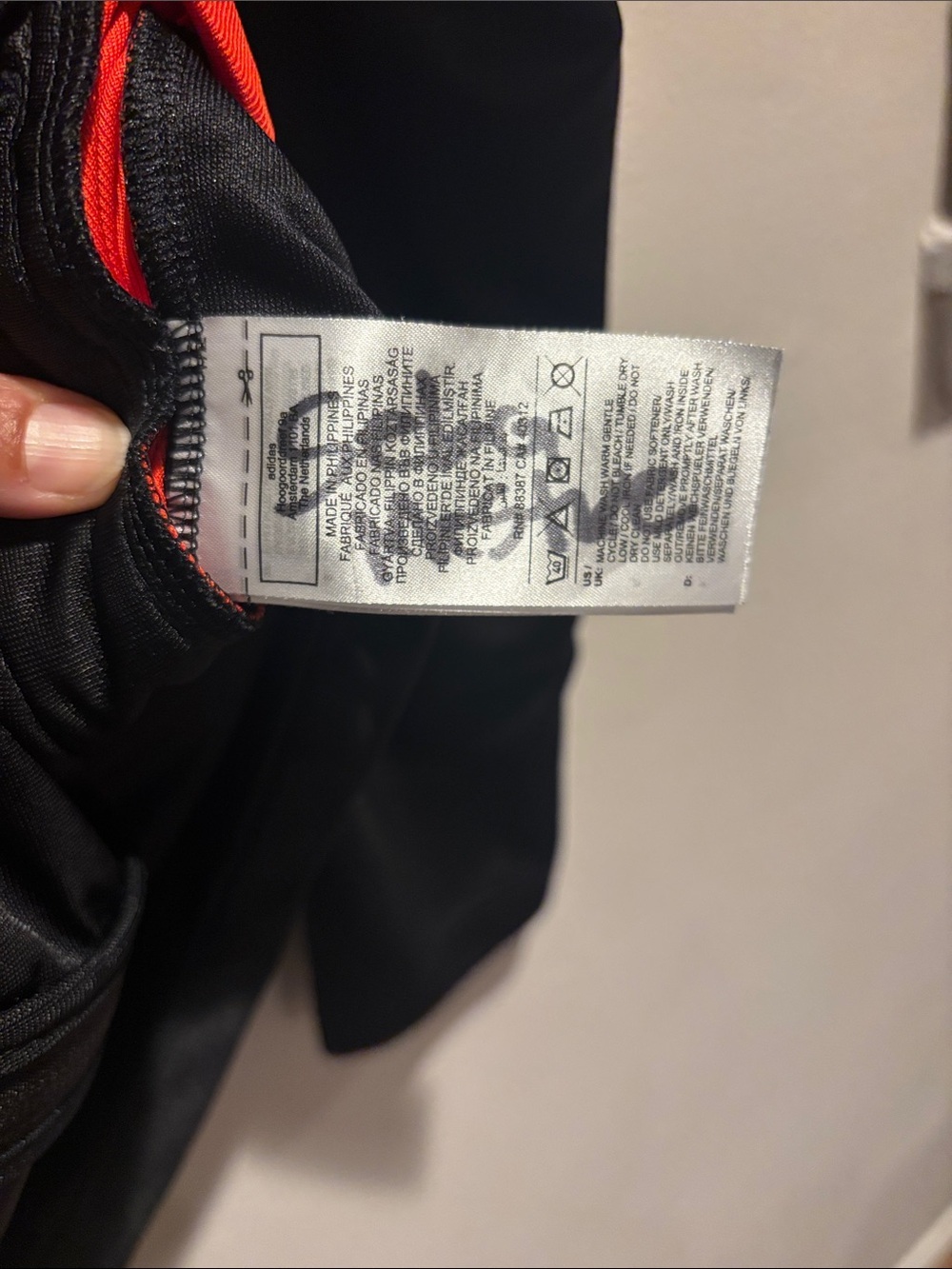 adidas Black, Teal & Red Zip-Up Track Jacket with Yellow Logo - Picture 6 of 8